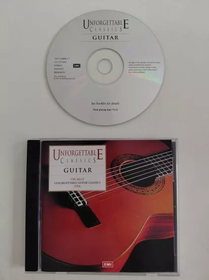 Unforgettable Classics - Guitar (Granados ,Rodrigo...) - Relaxation- 1995  İngiltere Basım - CD Albüm