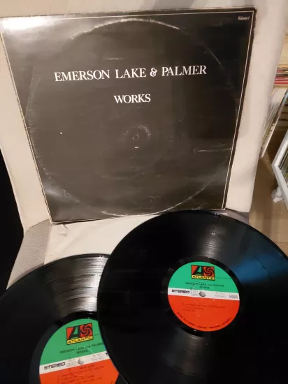 Emerson Lake & Palmer  –  Works (Volume 1) - 1977 Türkiye  Basım 33 lük  2xLP Plak