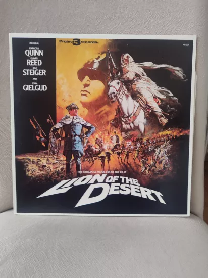 LION OF THE DESERT / Çöl Aslanı - JARRE - Soundtrack  1981 USA Basım LP Plak