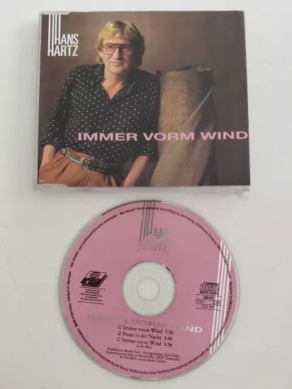 Hans Hartz – Immer Vorm Wind – 1992  Almanya Basım - CD, Maxi-Single