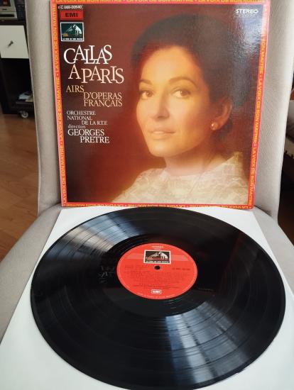 CALLAS  – Callas À Paris - Airs D’Opéras Français - 1973 Fransa  Basım LP Plak Albüm