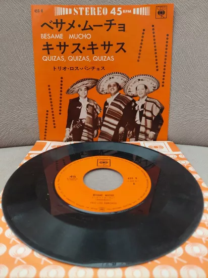 Trio Los Panchos ‎ – Besame Mucho / Quizas, Quizas, Quizas  - 1963  Japonya Basım 45lik Plak