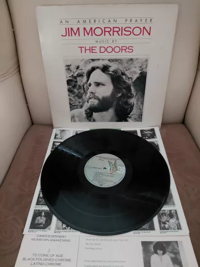 Jim Morrison Music By The Doors  –  An American Prayer - 1978  Almanya Basım Albüm - LP Plak