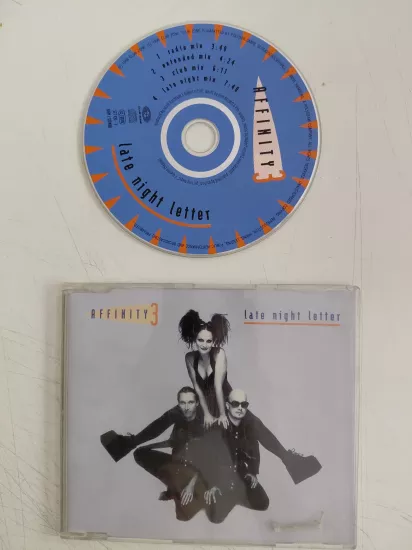 Affinity 3 –  Late Night Letter - 1996 Almanya  Basım  CD Maxi-Single