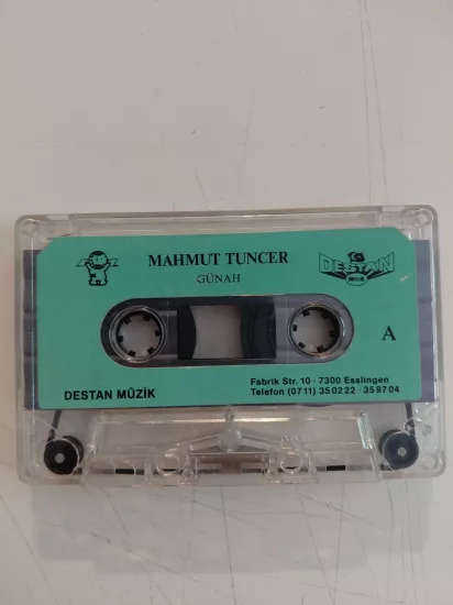 Mahmut Tuncer  – Günah -   Almanya Basım  Kaset Albüm/ Destan Müzik /Kapaksız