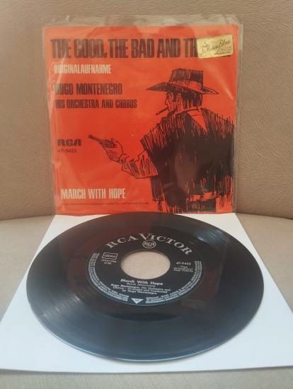 Hugo Montenegro – The Good, The Bad And The Ugly -  1968 Almanya Basım  45’lik  Plak