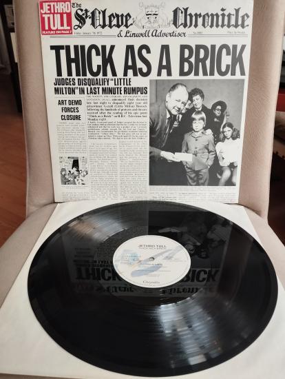 Jethro Tull – Thick As A Brick - 1972 Almanya Basım LP Plak Albüm - Gazetesiz Zarf Kapak