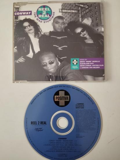 Reel 2 Real Featuring The Mad Stuntman ‎– Conway  -  1995 Avrupa  Basım - 2. El CD,Maxi-Single