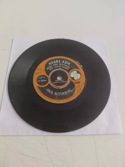 Erol Büyükburç – Avare Aşık / Göze Geldik - 1970  Türkiye Basım 45’lik Plak-Kapaksız
