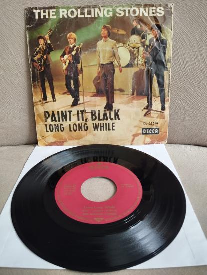 The Rolling Stones – Paint It, Black  - 1966  Almanya Basım 45 lik Plak(Nadir)