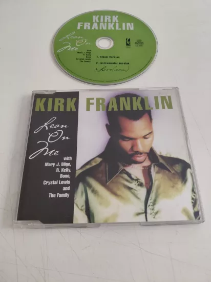 Kirk Franklin  – Lean On Me - 1998  Avrupa Basım - CD, Maxi-Single