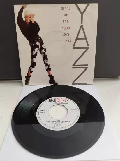 Yazz –  Stand Up For Your Love Rights - 1988  Belçika Basım 45lik Plak