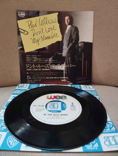 Phil Collins – Don’t Lose My Number -  1985 Japonya Basım 45’lik Plak