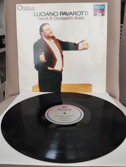 Luciano Pavarotti – Verdi & Donizetti Arias -  1986 Hollanda Basım 33 lük Plak - Lp Albüm