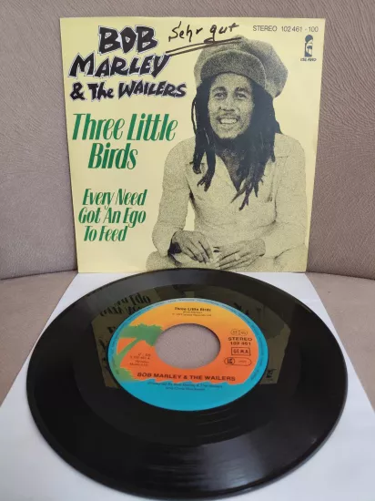 Bob Marley & The Wailers – Three Little Birds - 1980 Almanya  Basım 45’lik Plak