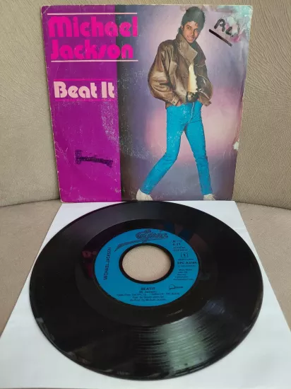 MICHAEL JACKSON -  Beat It  - 1983 Fransa Basım  45lik Plak