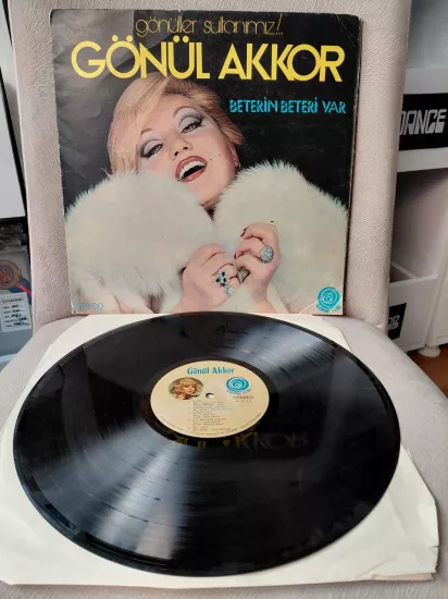 Gönül Akkor – Beterin Beteri Var - 1976 Türkiye Basım 33 Lük LP Albüm Plak
