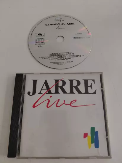Jarre  –  Jarre Live  - 1989 İngiltere Basım - CD Albüm