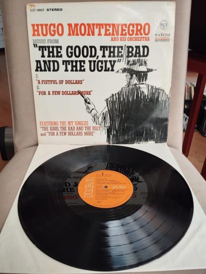 Hugo Montenegro -’’A Fistful Of Dollars’’ & ’’For A Few Dollars More’’ - 1968 Almanya Basım 33 lük Plak