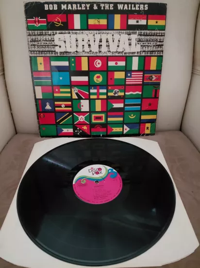 Bob Marley & The Wailers  –  Survival - 1980  Türkiye Basım Albüm - LP Plak
