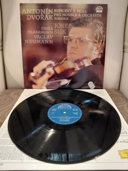Antonín Dvořák / Josef Suk – Koncert A Moll / Romance · Pro Housle A Orchestr - 1983 Çek Basım LP Plak Albüm