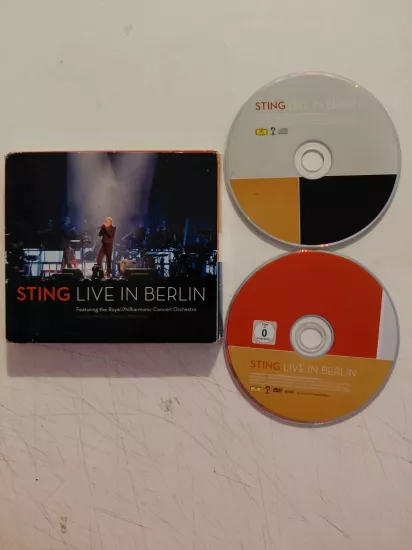 STING  –  Live In Berlin  - 2010  Avrupa Basım  CD Albüm +DVD-Video