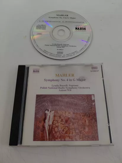 Gustav Mahler ‎–  Symphony No.4 In G Major – 1993  Almanya  Basım - CD Albüm
