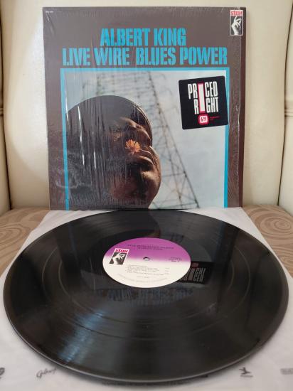 ALBERT KING -  Live Wire / Blues Power - 1979 USA Basım LP Plak Albüm