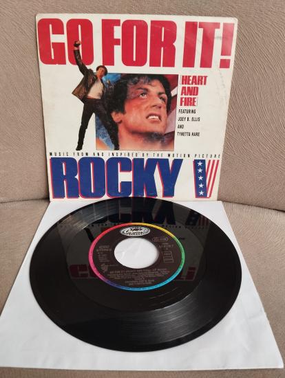 ROCKY V -  Go For It! (Heart And Fire) - Soundtrack - 1990 Almanya Basım 45 LİK PLAK - 2. El