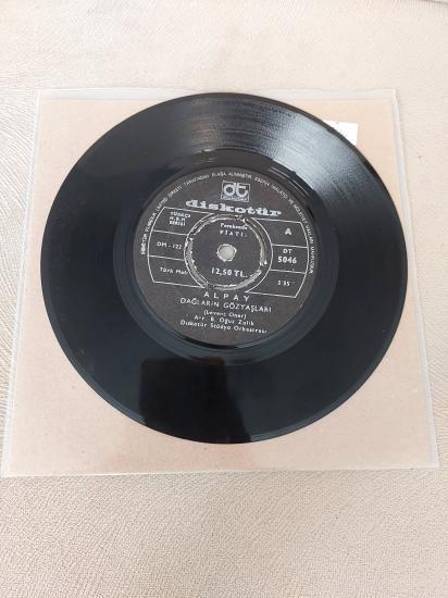 Alpay ‎– Dağların Gözyaşları / Ağa Düşen Kadın - 1972 Türkiye Basım 45 lik Plak