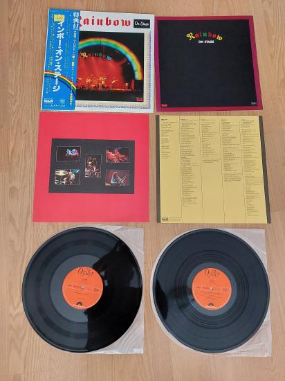Rainbow – On Stage - 1977 Japonya Basım 33 Lük Double Plak 2XLP Albüm Obi’li 