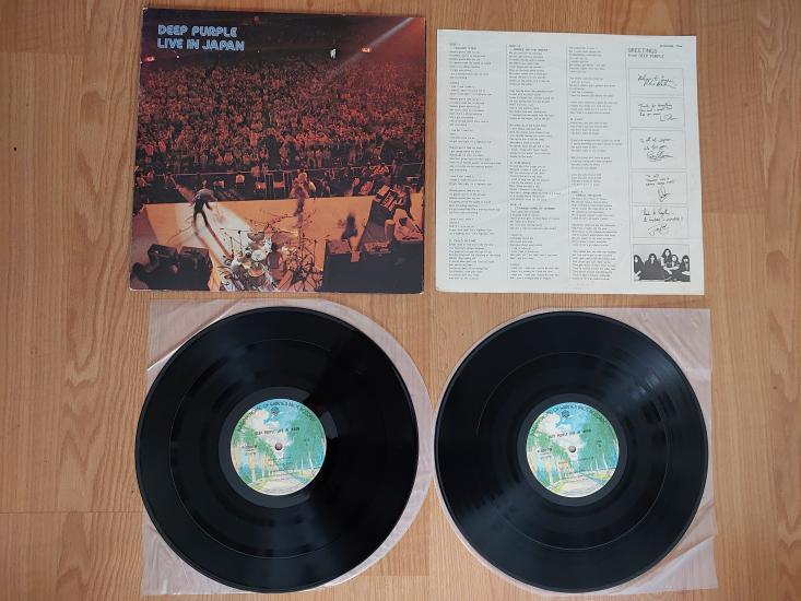Deep Purple – Live In Japan - 1974 Japonya Basım Double 33 Lük Plak 2XLP Albüm Obisiz