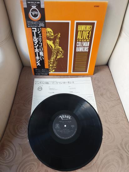 Coleman Hawkins – Hawkins Alive At The Village Gate -1981 Japonya Basım Albüm -33 lük LP Plak Obili