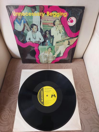 Fela Anikulapo Kuti* & Africa 70 ‎– Unnecessary Begging - 1982 USA Basım Albüm - LP Plak