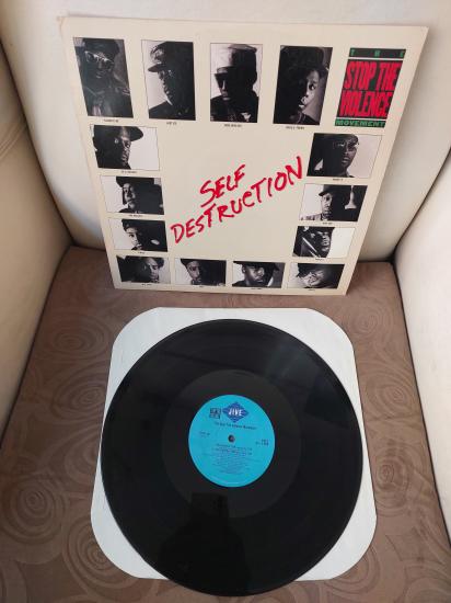 The Stop The Violence Movement – Self Destruction - 1989 USA  Basım Maxi Single 45 Devir Plak