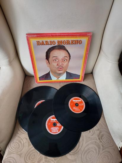 Dario Moreno – Coffret 3 Disques - 1980 Fransa Basım 3 Plaklı Box Set - LP Plak
