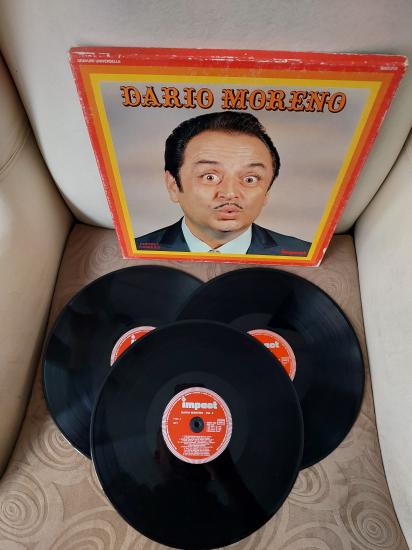 Dario Moreno – Coffret 3 Disques - 1980 Fransa Basım 3 Plaklı Box Set - LP Plak
