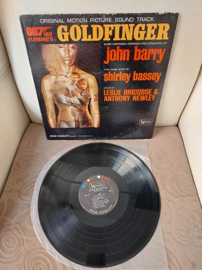 007 JAMES BOND / John Barry – Goldfinger - Soundtrack - 1964 USA Basım - 33lük LP Plak Albüm