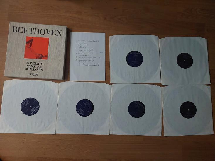 BEETHOVEN - Konzerte Sonaten Romanzen - 6 LP Box Set - Almanya  Basım 6 LP Albüm