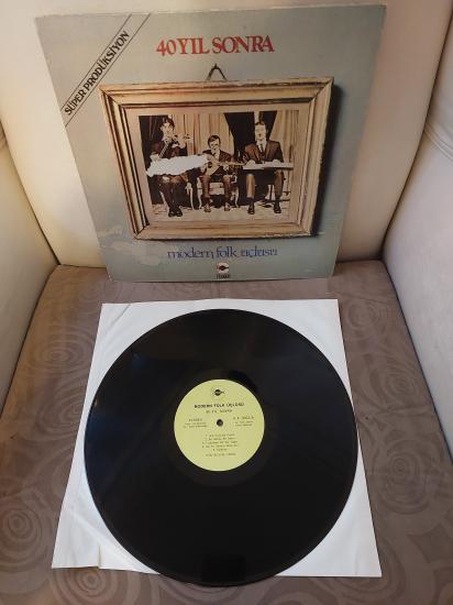 Modern Folk Üçlüsü – 40 Yıl Sonra - 1974 Türkiye Basım Albüm - LP Plak