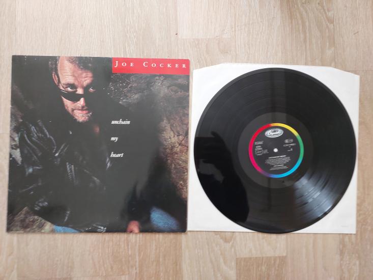 Joe Cocker – Unchain My Heart - 1987  USA Basım LP Plak Albüm- Dönem Basım