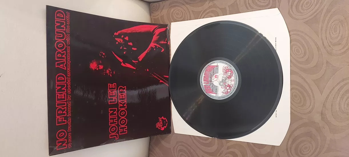 John Lee Hooker – No Friend Around - 1983 İngiltere Basım  LP Albüm Plak