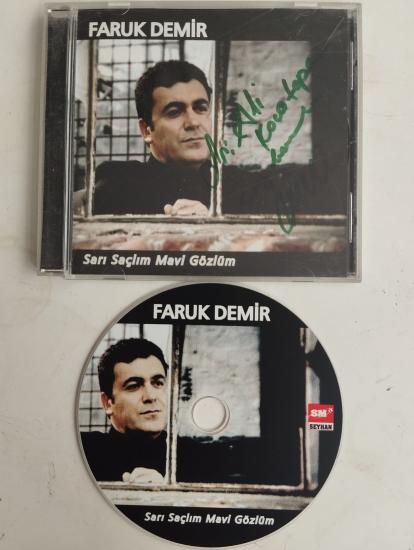 Faruk Demir / Sarı Saçlım Mavi Gözlüm  -  Türkiye Basım  2. El  CD  Albüm /İthaflı İmzalı