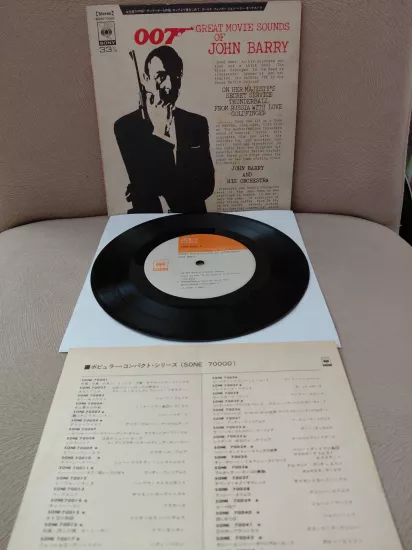 John Barry & His Orchestra – Great Movie Sounds Of John Barry  - 1970 Japonya Basım 33’lük EP Plak