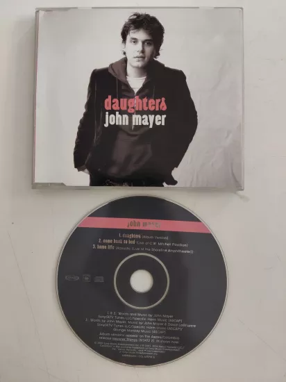John Mayer  – Daughters  – 2004  Avrupa Basım - CD, Maxi-Single