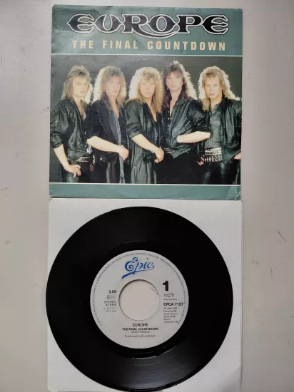 Europe  – The Final Countdown  - 1986 Hollanda  Basım  45lik Plak