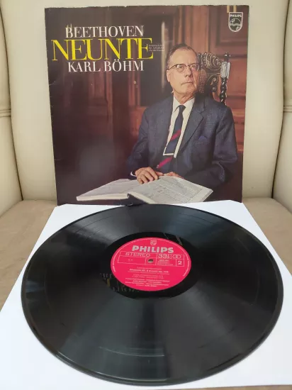Beethoven , Karl Böhm – Neunte Sinfonie D-Moll Mit Schlußchor ’’An Die Freude’’ -  Almanya Dönem Basım 33 lük Plak - LP Albüm
