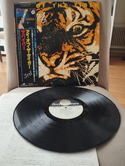 Survivor – Eye Of The Tiger ( Rocky ııı ) - 1982 Japonya  Basım LP Plak- Obi’li