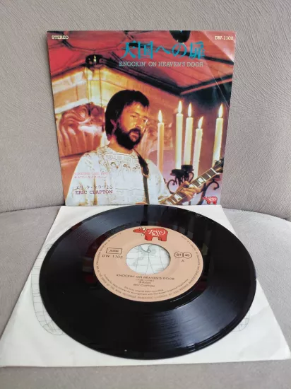 Eric Clapton  – Knockin’ On Heaven’s Door  -  Japonya  Basım 45lik Plak
