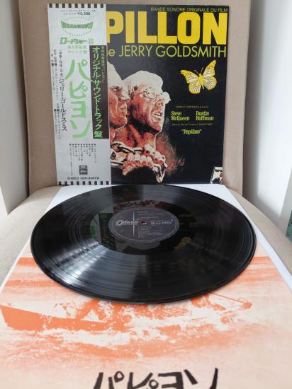 PAPILLON - Jerry Goldsmith - Soundtrack - 1974 Japonya Basım LP Plak -Obi’li